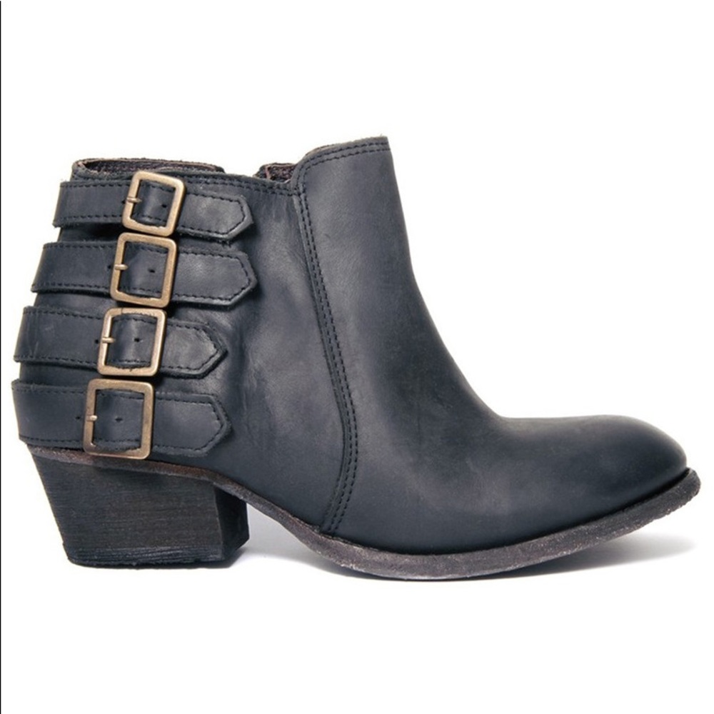 H by Hudson | Multi Strap Encke Leather Ankle Booties